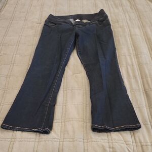 Liz Lange Women's Dark Wash Cropped Jeans Size 12!